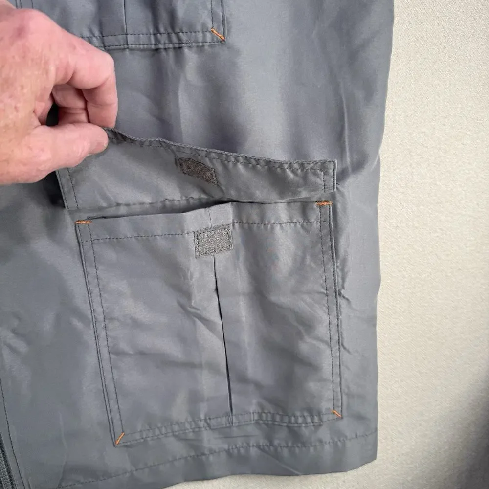 Atlas for Men Lightweight Fishing Vest XL Men's Gray Zip Pockets Lined Outdoor - Picture 3 of 8